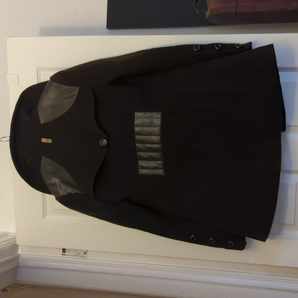 Mackage Wool Blend Coat Size Large Dark Brown - Picture 14 of 14